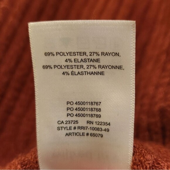 Aritzia Wilfred Free Rudco longsleeve burnt orange S - Picture 7 of 7